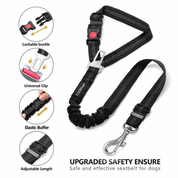 Adjustable Two-in-One Pet Car Safety Leash